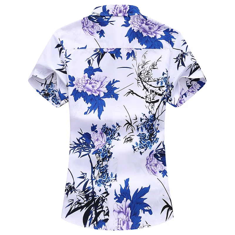 2023 Vara Noi Bărbați cu mânecă Scurtă Tricou Florale de Moda Casual, de Plaja Hawaii de sex Masculin în Plus Marimea 5XL 6XL 7XL3