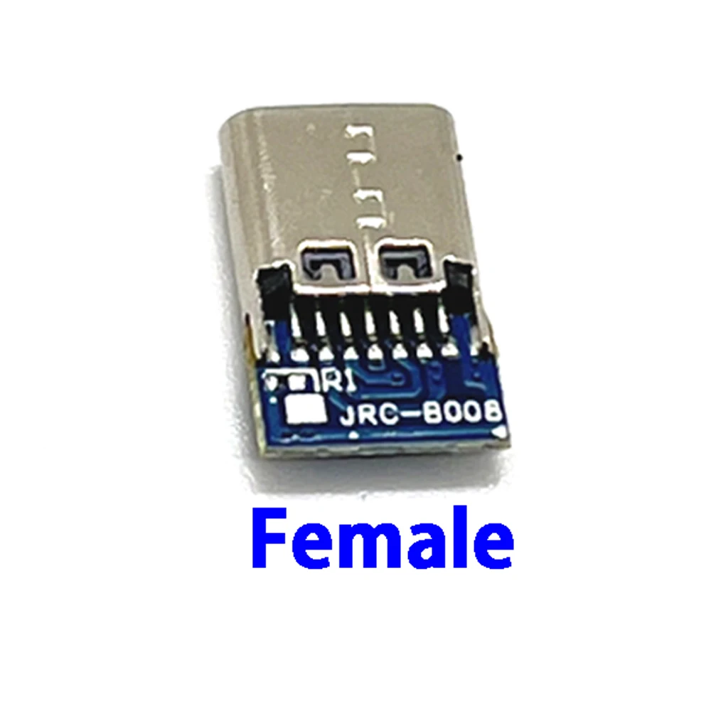 24 pin USB 3.1 de tip c, de sex masculin/de sex Feminin Conectori Jack Coada usb Plug de sex Masculin Electric Bornele de sudare DIY cablu de date Suport PCB Bord3