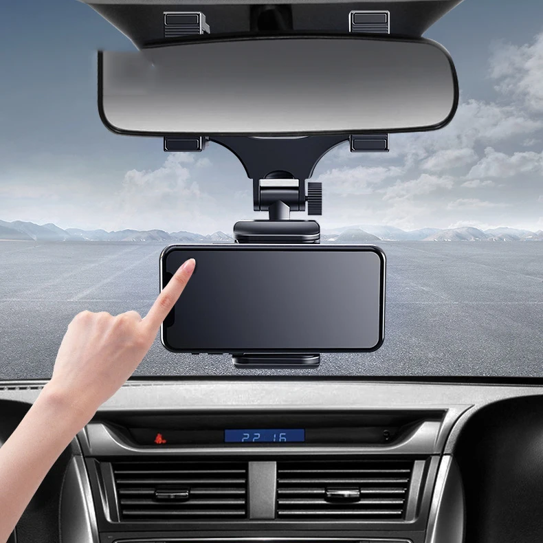 360° Auto Suport de Telefon Rotativ Multi-funcție Auto Oglinda Retrovizoare Scaun Agățat Clip Suport Universal de Navigare GPS Suport3