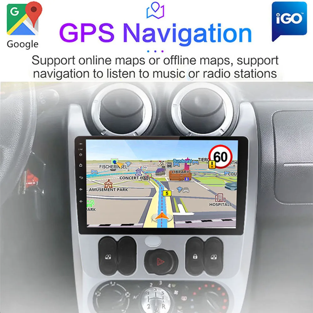 Android 10.0 Auto Multimedia Player Pentru Renault Logan I Sandero Lada Lergus Dacia Autoradio Navigare GPS cu Ecran IPS Unitatea de Cap3