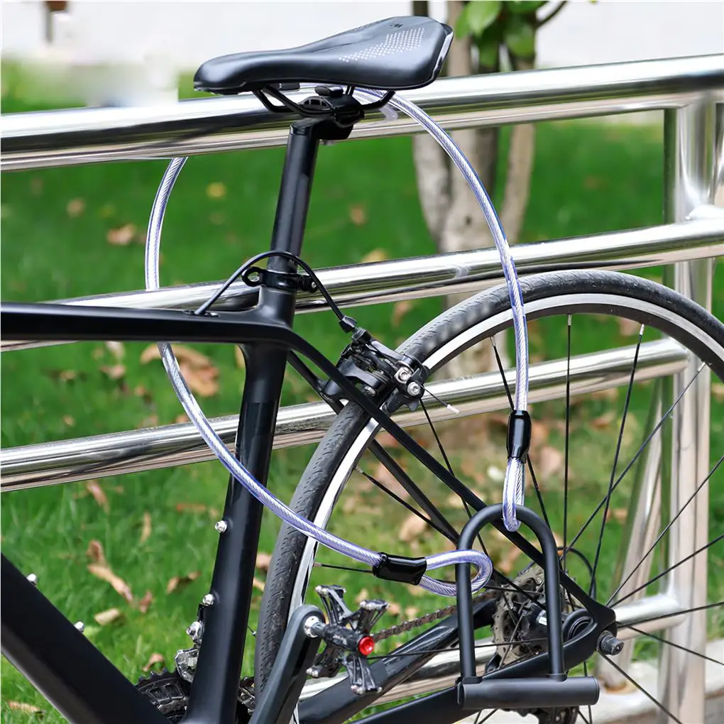 Bicicleta De Securitate Cablu De Munte Biciclete Ciclism Ciclism Paza Lanț De Blocare3