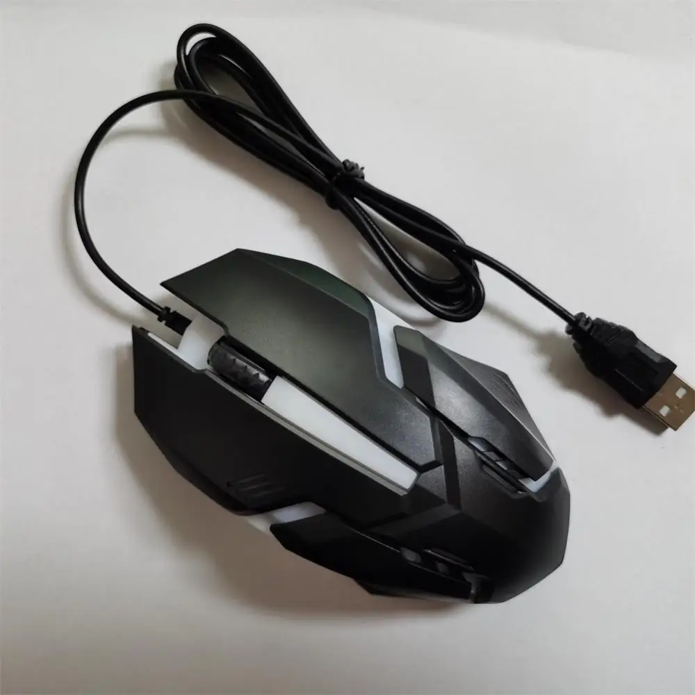 Colorate Optic Mouse-Ul Cu Fir De Lumină Și Netedă, Luminoasă Mouse-Ul Prin Cablu Link-Ul Anti Rulare Tulburare Biroul De Mouse-Ul Computerului3
