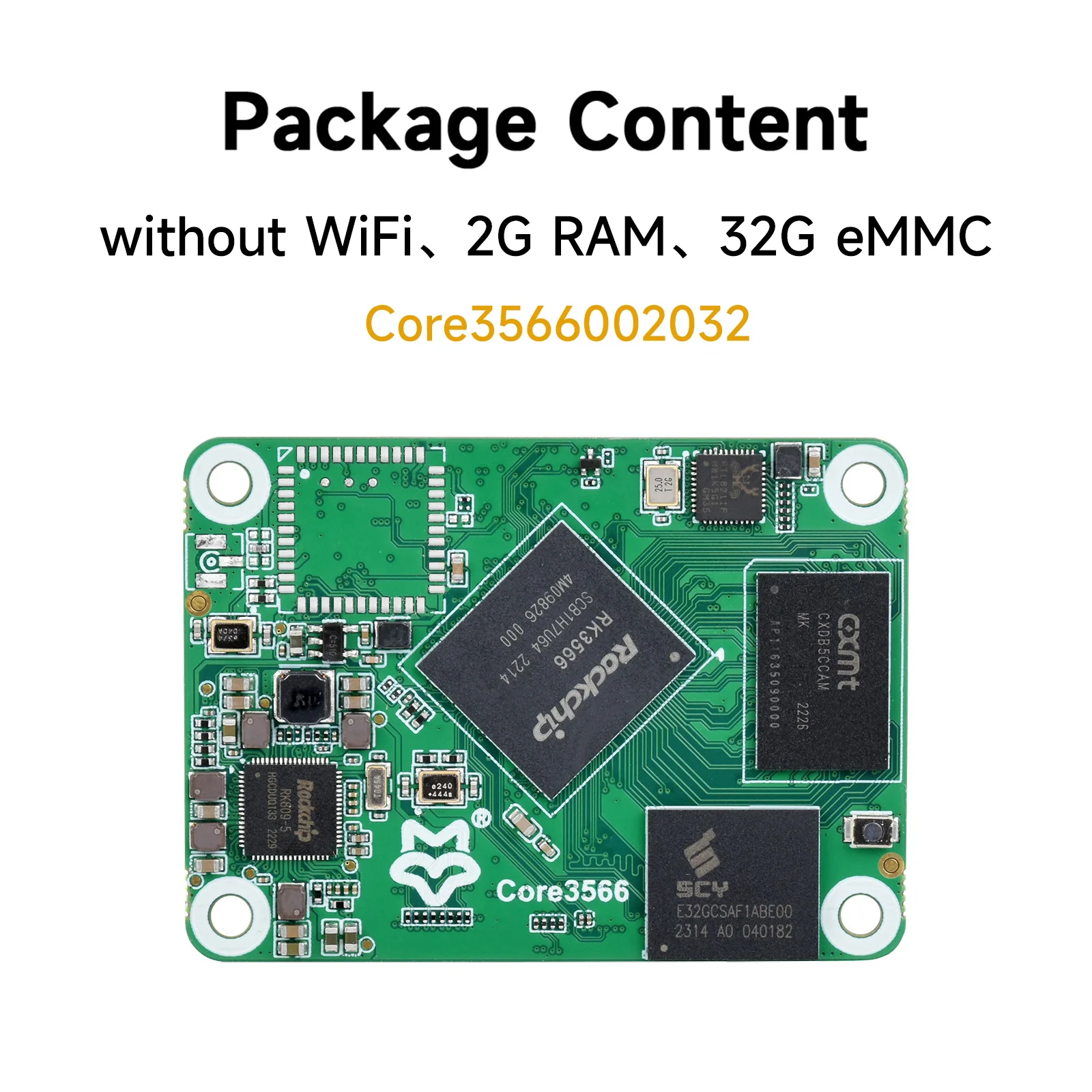 Core3566 Module, Kit, Rockchip RK3566 Quad-core, Compatibil Cu Raspberry Pi CM43