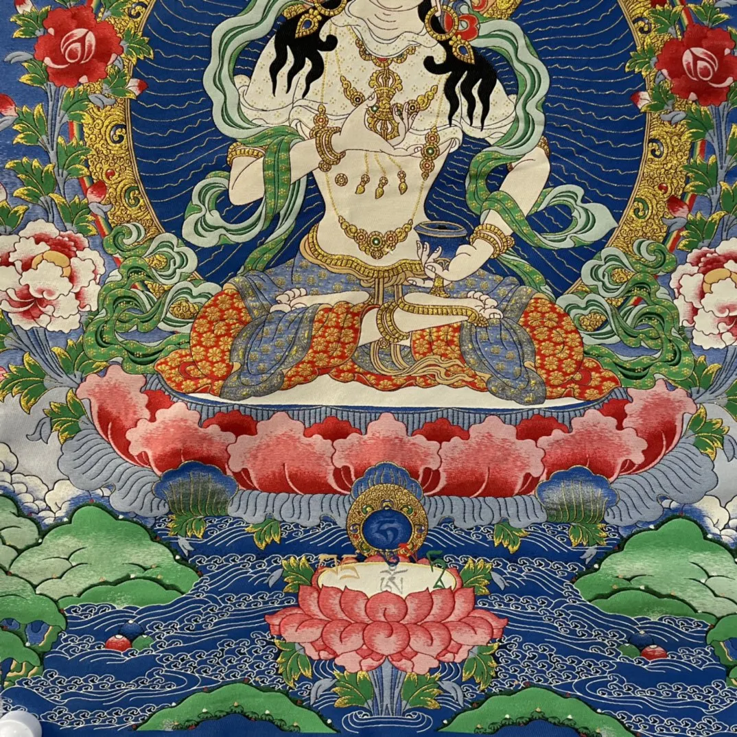 De înaltă precizie Thangka Broderie Bodhisattva Guanyin, dimensiune 50x70cm3