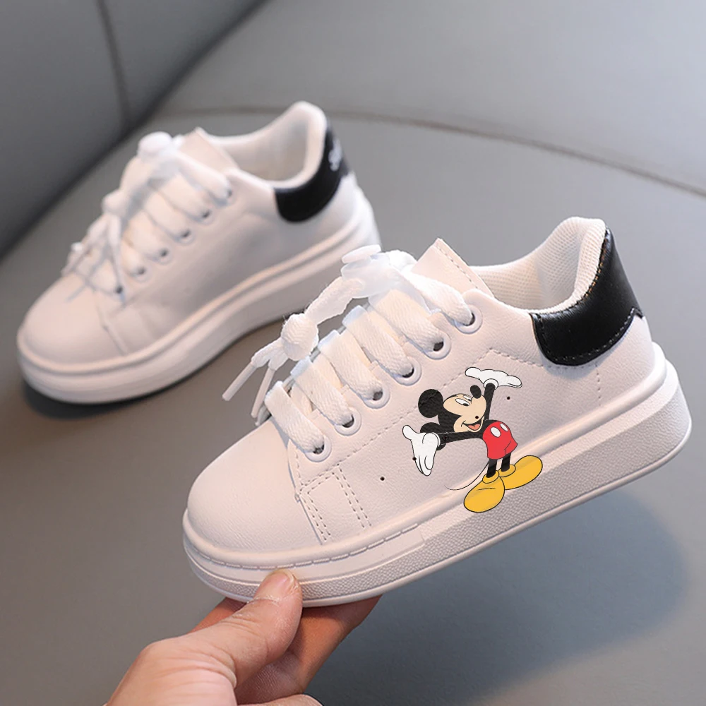 Disney Mickey Minnie Mouse Copii Desene Animate Fata Student Moale Moale Pantofi Casual Pantofi Sport Student Pantofi De Funcționare Dimensiuni3