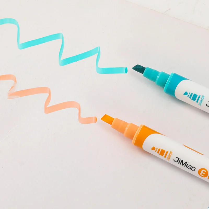 Erasable Marker Elastic Moale Cap Dublu Marker Fluorescent Pen Graffiti Manual De Caligrafie Student Consumabile Culoare De 10 Set3