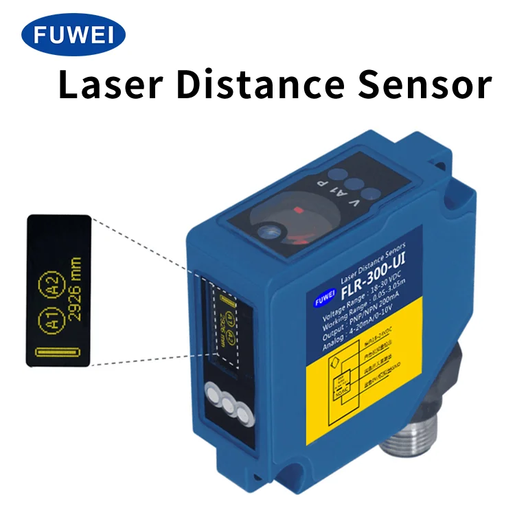 FLR-300-UI de Înaltă Precizie Distanța de 3-10m de Ieșire NPN/PNP, Comutare Analogică Laser Senzor de Deplasare3