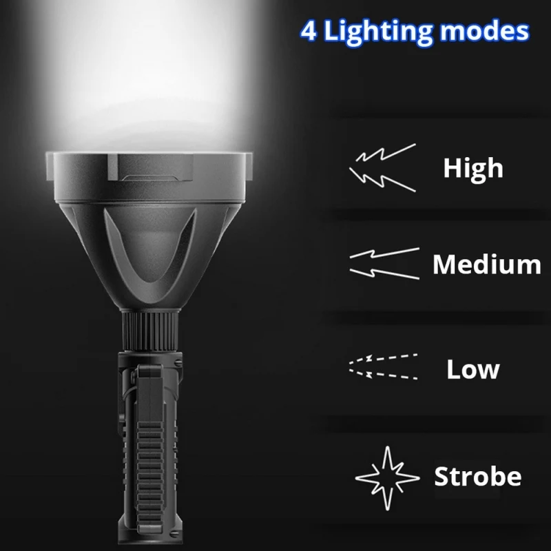 Felinar portabil Tabără Lumini Reîncărcabilă P90 Puternică de Lumină Reflector cu LED-uri Impermeabil Lanterna Cort, Echipament de Camping Drumetii Lampa3