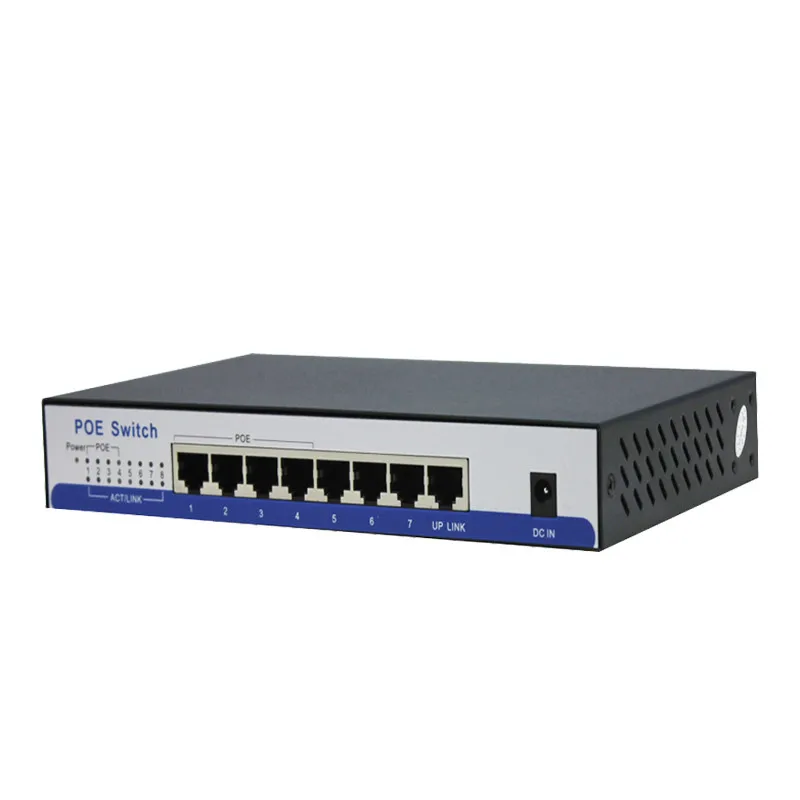 HY02 8 port 10/100Mbps Switch POE 4port POE și 4port Uplink Total de Putere de 65W AP wireless camera IP de rețea de la distanță echipamente3