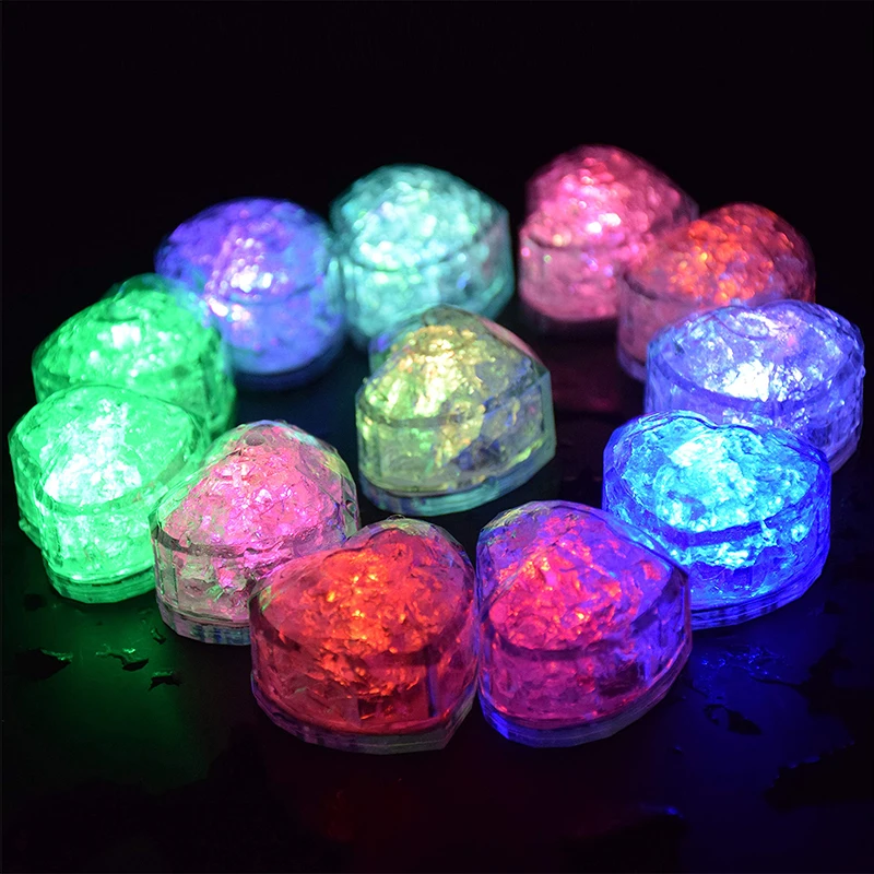 Inima LED Cuburi de Gheata cu Schimbarea de Lumini 12buc Multi Color Led Cuburi de Gheață pentru Băuturi LED Lumina Cuburi de Gheață pentru Băuturi Bar Club3