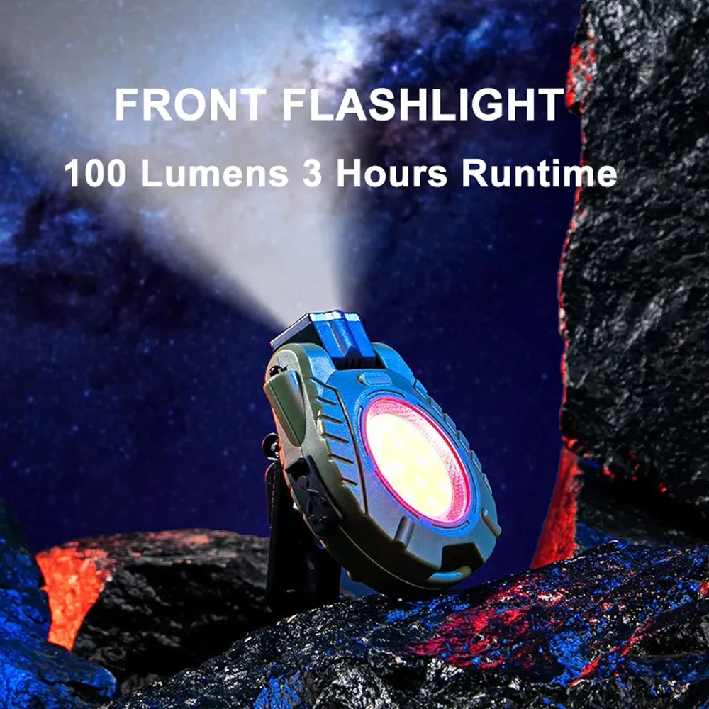 LED+COB Breloc Lanterna Tip C Portabil Reîncărcabilă Lumina de Lucru Magnetic Pălărie Clip Lumini Impermeabil Buzunar Felinar Camping3