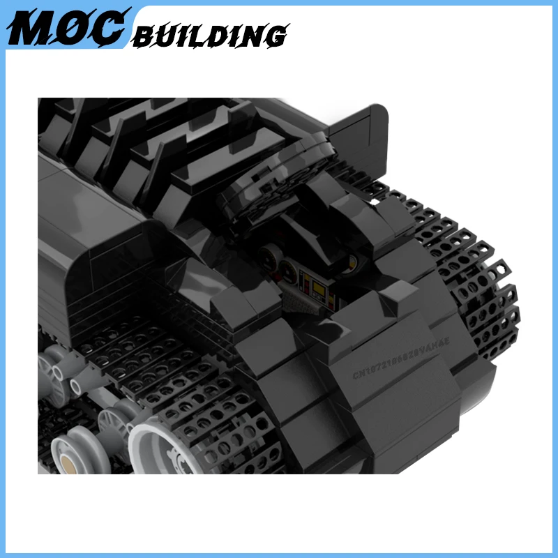 MOC Militar Clasic Film de Război BatTank Model de Masina Blocuri de Construcție de Tanc de Lupta de Asamblare a Vehiculului Cărămizi Armata Copii Jucarii Cadou3