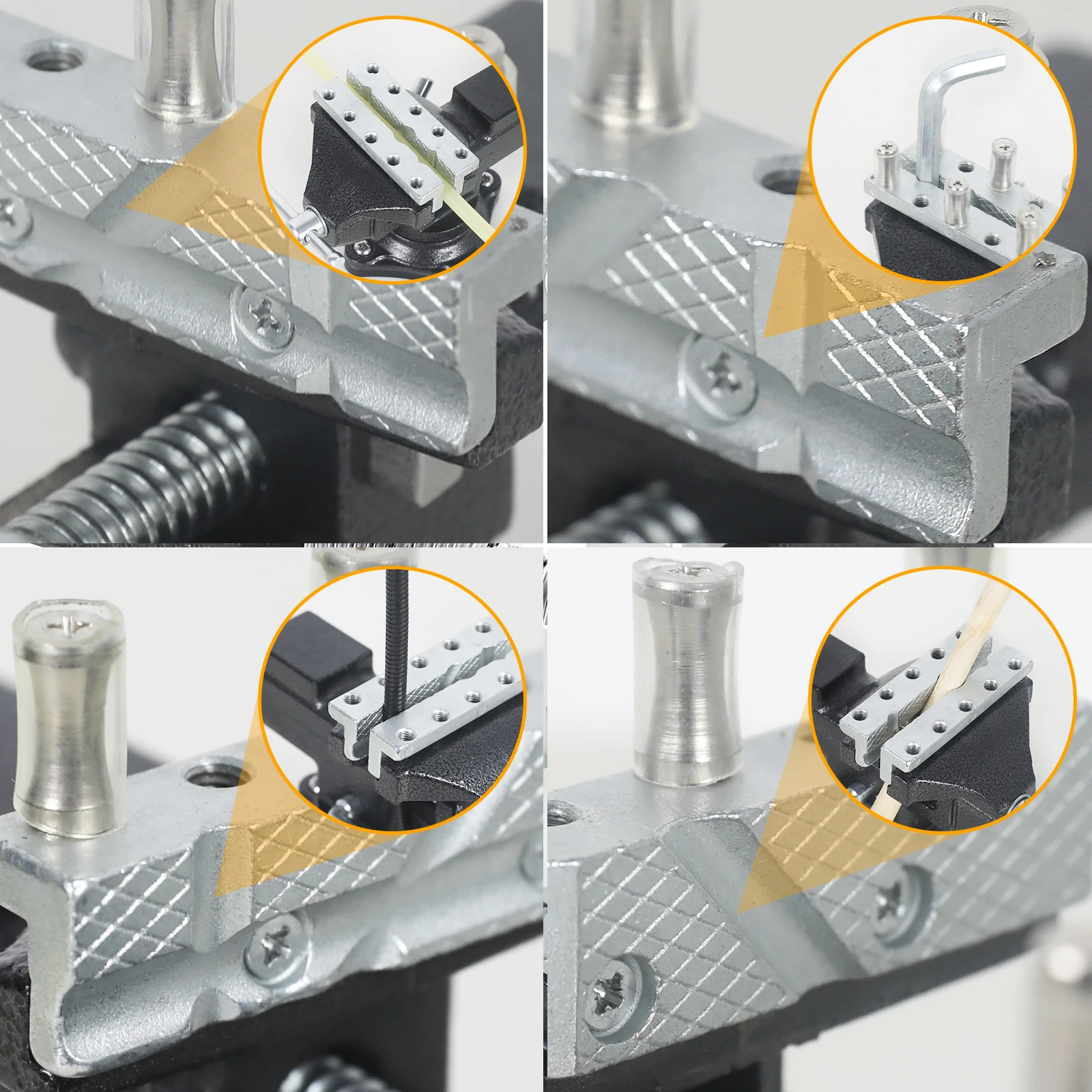 NEWACALOX Bază Magnetică a Circuitului de Bord Titularul de Lipit Mana de ajutor Sudare Instrument Rotativ la 360°, Ajustarea Slide PCB Clip3