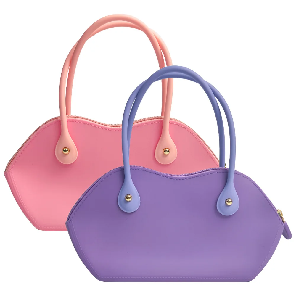Nișă în formă de buze pentru femei geanta noua de silicon modelarea sac de silicon de zi cu zi stradă geantă de mână, geanta sub brat3