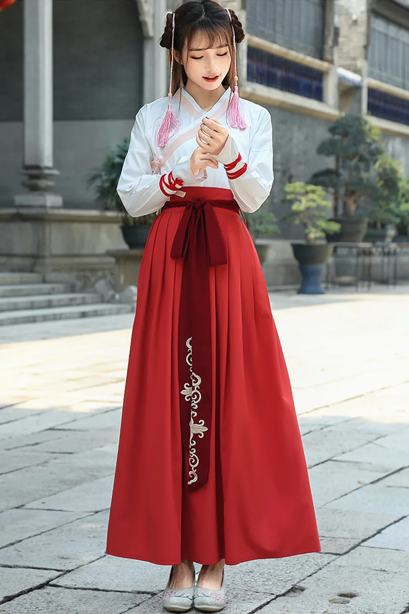 Noul Chineză Tradițională Costum pentru Femei Vechi Hanfu Îmbrăcăminte Doamna Oriental Dinastiei Tang Dans Tinuta pentru Scena Princess Port3