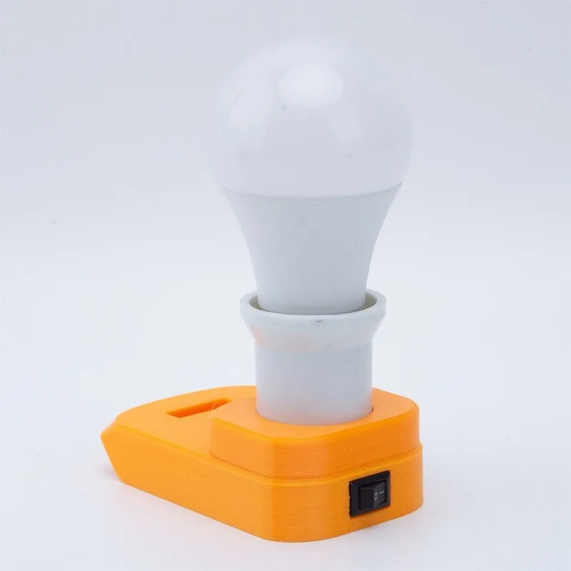 Pentru Dewalt 20V Baterie Li-ion Acumulator Portabil E27 Bec Lampa LED Pentru Interior Și în aer liber Lumina de Lucru (Nu includ baterie)3