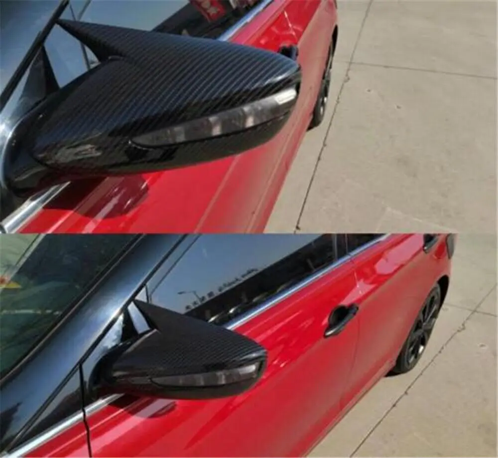 Pentru Hyundai Sonata DN8 2011-2014 Retrovizoare Oglinda Laterala Acoperire Aripa Capacul Exterior al Portierei din Spate a Vizualiza Caz Trim Shell Aspect Fibra de Carbon3