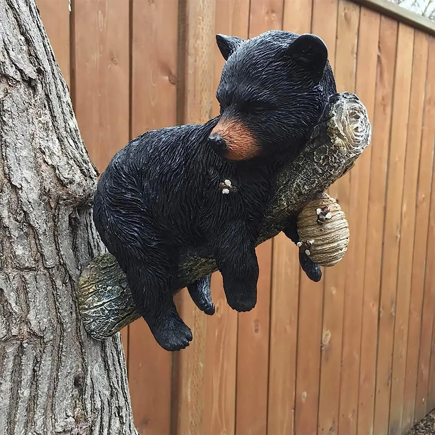 Pui De Urs Dormind Gradina Curte Decor Dropshipping Figurine De Animale Rășină Grădină Arta3