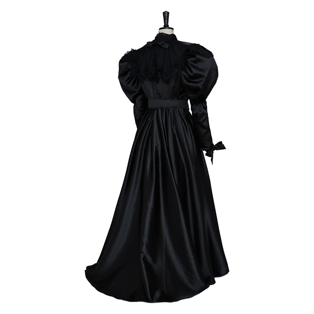 Victorian Medieval Rochie Renașterii Negru de Doliu Haine Femei Cosplay Costum de Halloween Bal Printesa Rochie Plus Dimensiune 3XL3