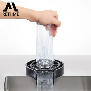 RETHME Sticlă Clatiri pentru Chiuveta de Bucatarie Automată Cupa de Sticla mașină de Spălat de Înaltă Presiune Cupa Instrument de curățare Chiuveta de Bucatarie Accesorii