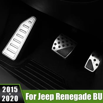 Pentru Jeep Compass 2017-2020 Renegat BU 2015-2020 Aluminiu Masina pentru Picioare, Pedale de Accelerație Pedala de Frână Acoperire Anti-alunecare Tampoane Caz
