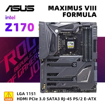 LGA 1151 Kit Placa de baza ASUS MAXIMUS VIII FORMULA+i3 6100 Foloseste Chipset Intel Z170 pentru a Sprijini Core i7, i5 si i3 Republic of Gamers