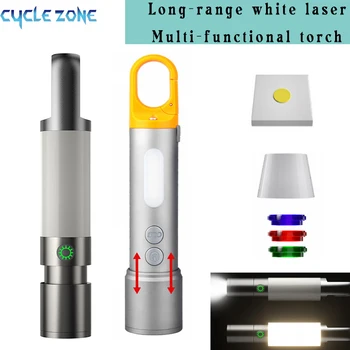 Zoom Lanterna MINI Breloc Lungă de Lumină Gama de LED-uri Lanterna cu Magnetic Reîncărcabilă Lanterna Camping Lampa 9 Moduri de Lumina