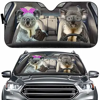 Homa Colorate Koala Auto Parbriz Parasolar Pliabil Reflectorizante Parasolar Amuzant Parasolar Parbriz Auto Drăguț Fața Ferestrei Shiel