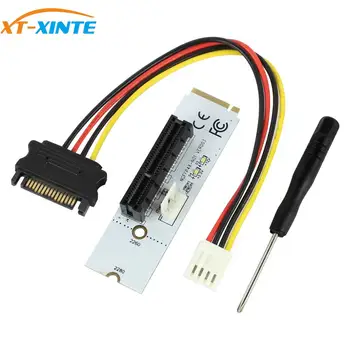 XT-XINTE M. 2 PCI-E 4X Riser Card M2 Tasta M pentru a PCIe X4 Adaptor cu LED Indicator de Tensiune Pentru unitati solid state Coloană pentru NVMe Calculator 