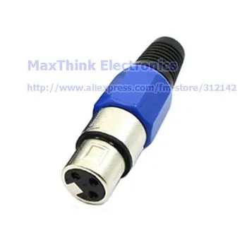 NCHTEK Mic Difuzor din material Plastic Metal XLR 3Pin Femeie Conector Audio Mufa Pentru Microfon Cablu / 1BUC