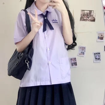 Thai uniformă de școală de vară cu mânecă scurtă de sex feminin dramă Thai Fata de Nicăieri Nanno fusta plisata JK uniformă PENTRU îmbrăcăminte student
