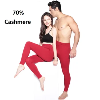 70% cașmir jambiere calde de iarnă pentru femei lenjerie de corp termică pantaloni barbati chilot lana merinos mare creștere fleece pantaloni pantalon femei