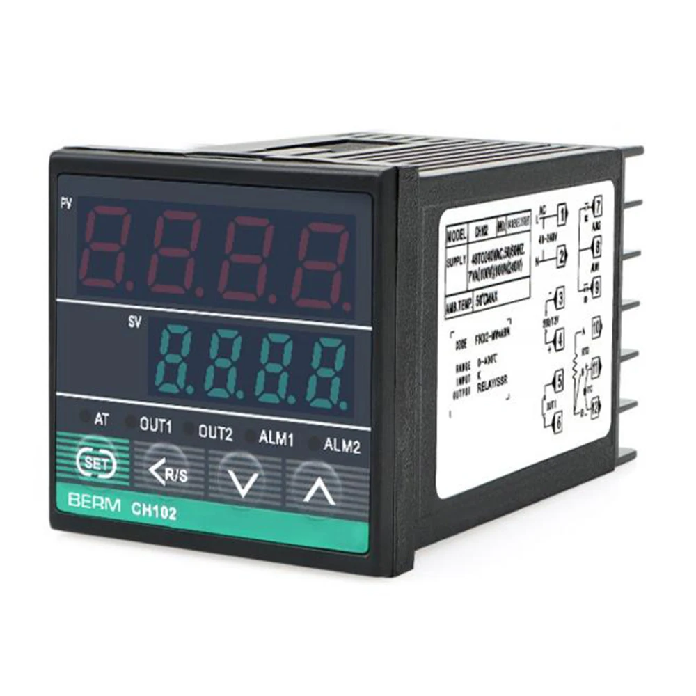 100-240VAC 2 Ieșiri Releu SSR și 2 alarme CH102 CH402 CH702 CH902 LCD PID Inteligent Controler de Temperatura 4-10mA analog4