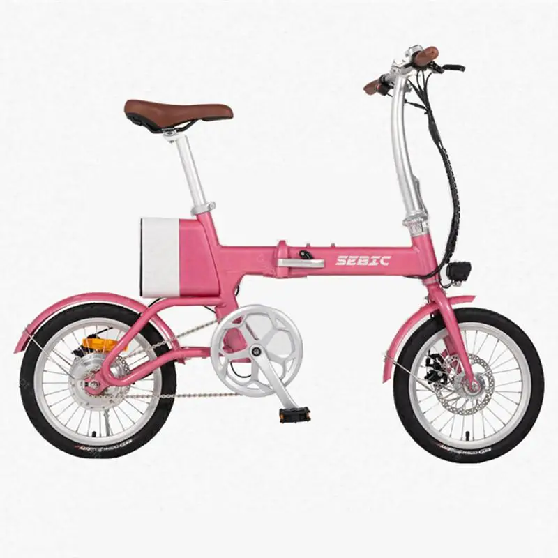 16 Inch Biciclete Electrice Femei 2 Roți, Biciclete Electrice 36V 250W Pliabil Scuter Electric Pentru Copii/Adulți Putere Banca4