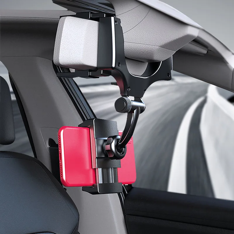 360° Auto Suport de Telefon Rotativ Multi-funcție Auto Oglinda Retrovizoare Scaun Agățat Clip Suport Universal de Navigare GPS Suport4