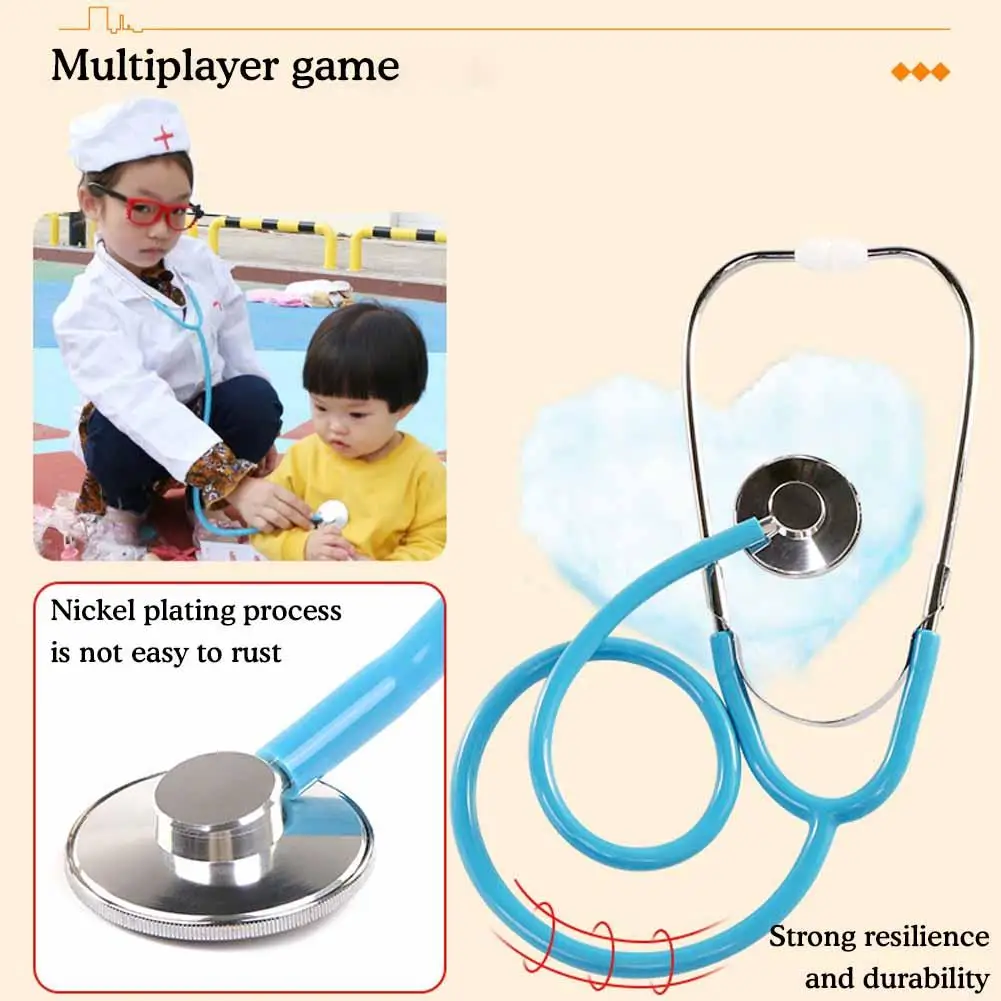 4.5 CM Puzzle pentru Copii DIY Știință Popularizarea Stetoscop de Jucărie Simulare Stetoscoape Fi Un Doctor de Jucarii Casă de Joacă Jucării4