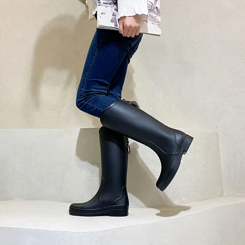 Adult Cizme de Ploaie Femei Cizme Impermeabil anti-Alunecare Cizme de Ploaie Femei Grădină Lucru Galoși Coapsei Cizme Înalte Zapatos Mujer4