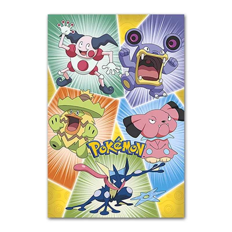 Anime Poster Cu Pokemon Pikachu De Perete De Artă De Desene Animate Drăguț Cameră Decor Estetic Anime Periferice Decor Acasă Hârtie Poster Copii Cadouri4