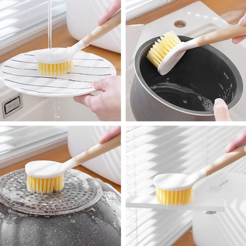 Bucatarie maner lung perie de curățare de spălat Vase perie de Ulei gratuit perie de curățare PP mâner din plastic Durabil accesorii de Bucatarie4