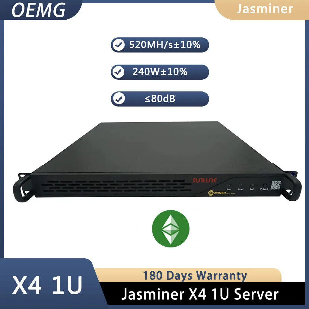 Cumpara 2 obține 1 gratuit Jasminer X4-1U 520mh/s 240w ETC miner Redus de Energie de 180 de Zile de garanție Gata StockOpens într-o fereastră nouă sau tab4