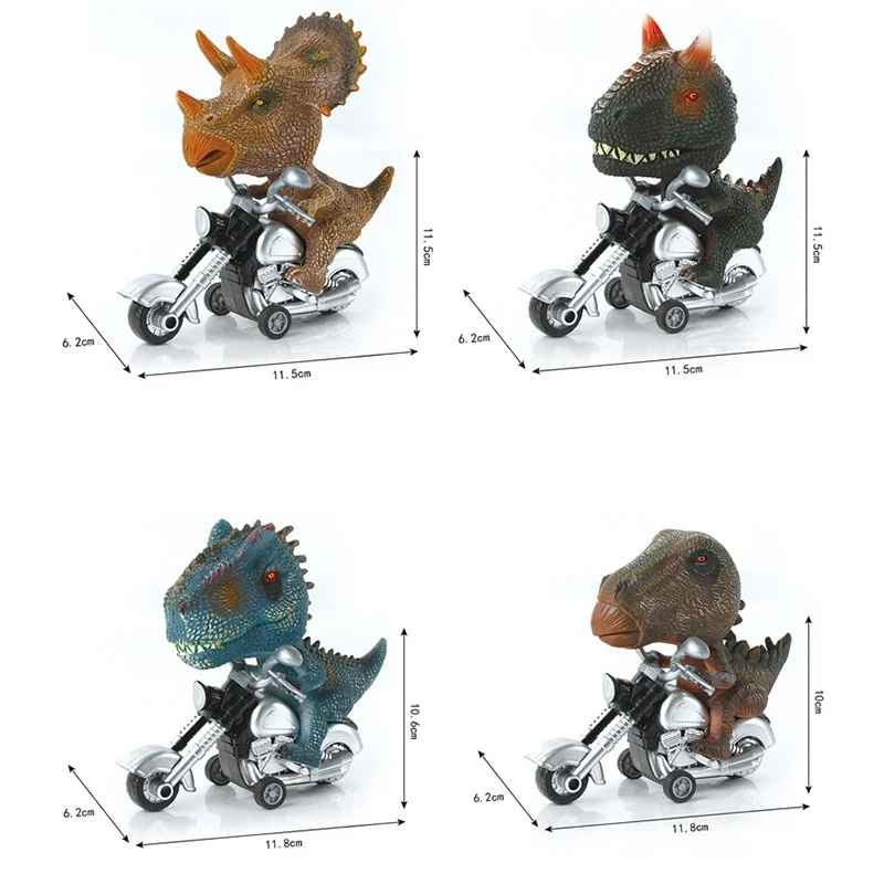 Dinozaur Jucărie Mașină De Animale Desene Animate De Inerție Model De Motocicleta Creative Cadouri De Ziua De Nastere Pentru Copii4