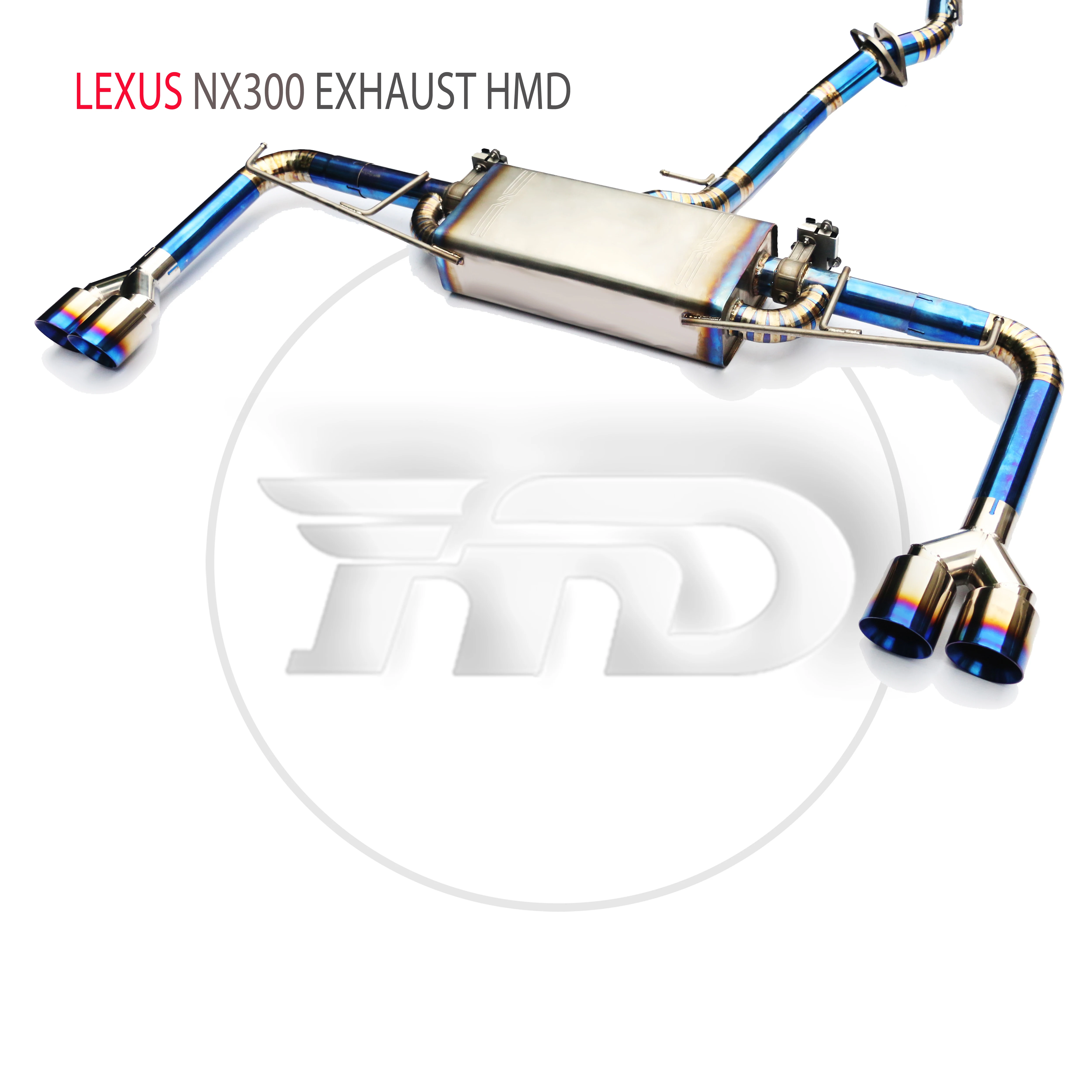 HMD Aliaj de Titan Sistemul de Evacuare de Performanță Catback pentru Lexus NX300 Auto Modificarea Electronică a Supapei de Eșapament4