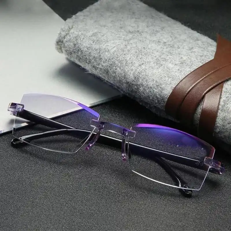 Lectură Viziune ochelari inteligente Ochelari de Lectură Lumină Albastră de Blocare Nici o Linie Multifocale Calculator Cititori pentru Femei, Bărbați Ochelari4