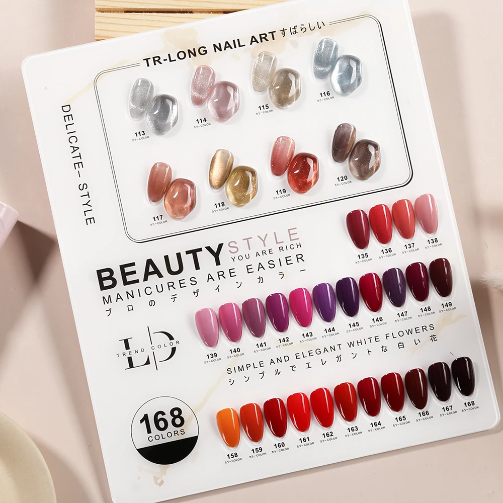 Moda Unghiilor Consumabile Salon de Culori Geluri de Unghii Set 2022 Ridicata Nou OEM Design Gratuit Eșantion 168 Culori Unghii DIY Frumusete4