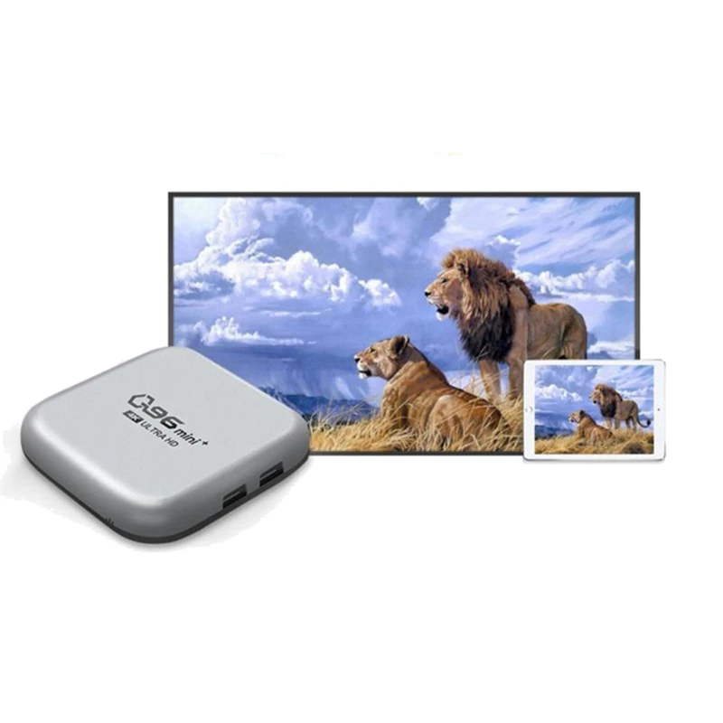 Noi 3X Q96 Mini Plus Tv Box 5G + Wifi Smart Tv Box Amlogic S905W 4 Core 64Bit 4Gb + 32Gb Wifi Player Media UE Plug4