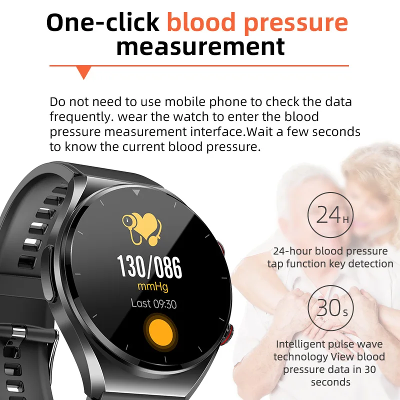 Noi Neinvaziv de Zahăr din Sânge Ceas Inteligent Bărbați ECG+PPG+HRV Precise de Temperatura Corpului, Presiunea Sângelui Sănătos Monitor Smartwatch Femei4