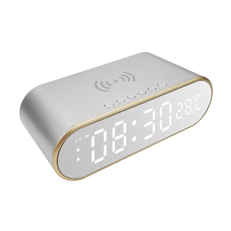 Noua Electric LED Ceas cu Alarmă cu Încărcare Rapidă Wireless Station Termometru Vedea în mod Clar de Timp și Temperatură, durată Lungă de Viață4