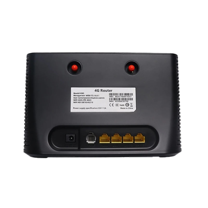 Router WiFi 4G LTE CAT4 Router SUA/UE-Plug cu Slot pentru Card SIM 4xRJ45 de Rețea Porturi 300Mbps pentru Internet Acasă Conector Dropship4