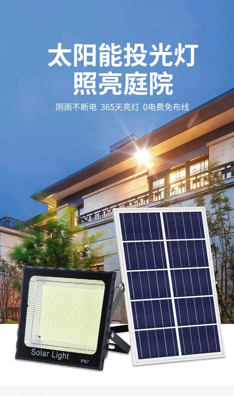 Solar Reflector Solar cu Reflectoare de Lumină LED Cablu în aer liber, Grădină Casă de Control de la Distanță rezistent la apa Potop de Lumină Lampă Solară în aer liber4