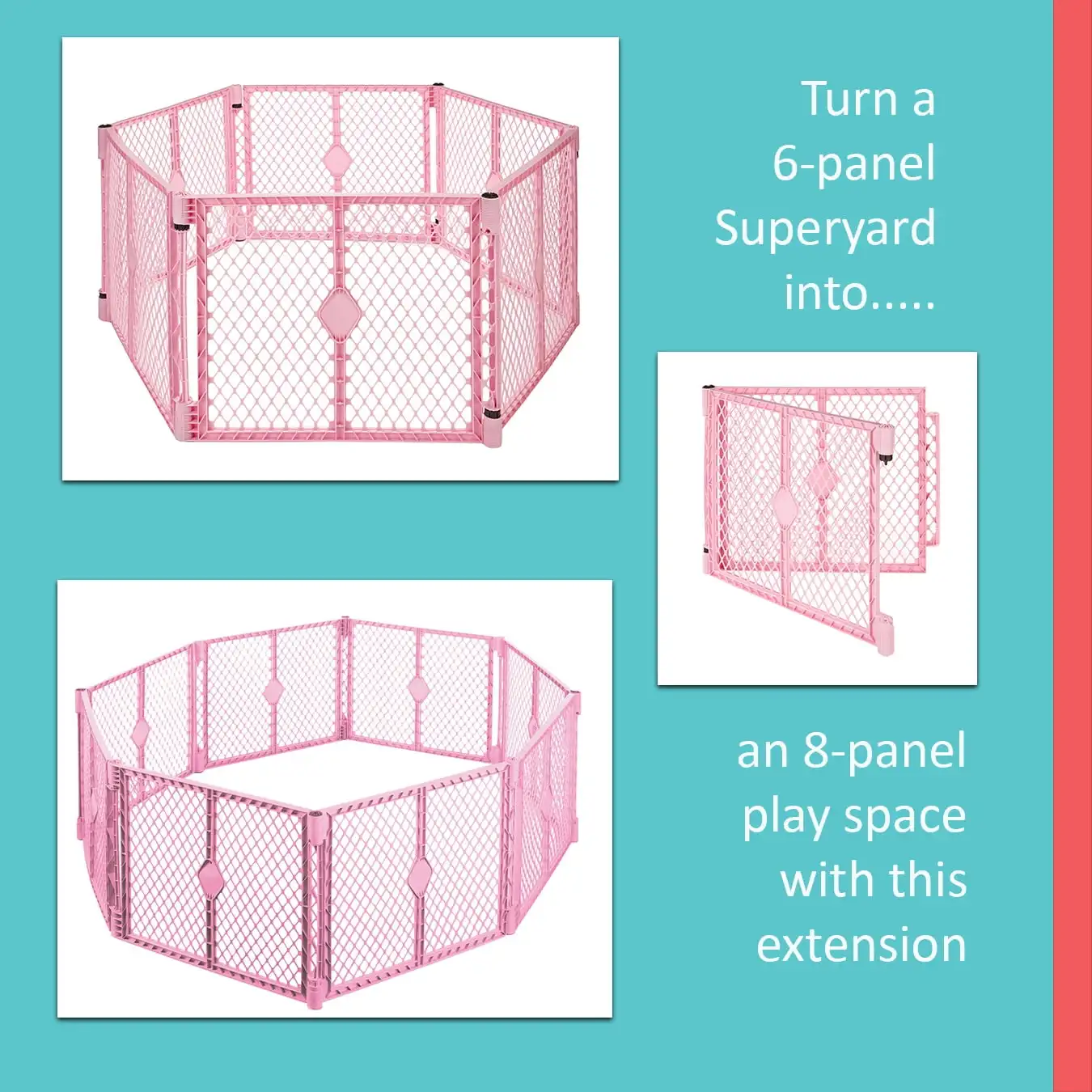Superyard Clasic De Joacă Pentru Copii În Curte, Din Plastic Roz4